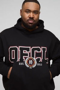 Ensemble sweat à capuche oversize avec appliqué et short de basketball - Product Image 3