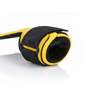 ที่จับยกน้ำหนักหนังหนา สายรัดปรับได้ ที่จับยกน้ำหนักเพื่อความแข็งแรงและความปลอดภัยสูงสุด - Product Image 5