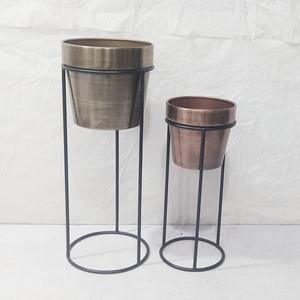 Soporte de Metal Moderno para Plantas, Macetero con Base de Hierro, Soporte Decorativo para Macetas de Interior, Macetero Contemporáneo para Sala de Estar - Product Image 2