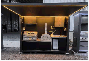 Parrilla Eléctrica de Gas LPG Moderna y Premium para Barbacoa, 6 Quemadores, con Sistema de Seguridad de Llama, Ruedas Móviles y Construcción de Acero Inoxidable - Product Image 3