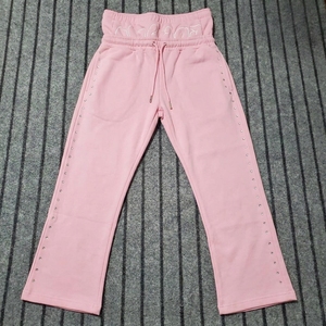 Custom Stacked Track Pants Men Oversize Sweat Pants Men Cotton French Terry Wide Leg Double Waisted Baggy Sweatpants - Product Image 4