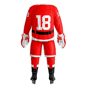 Uniforme de hockey sobre hielo personalizado con nuevo diseño de logotipo impreso, ajustable, de calidad profesional y demandado. - Product Image 6