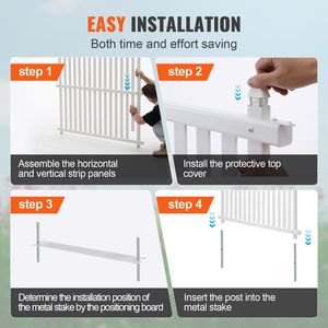 Pannelli per Recinzione in Vinile da 2,4 m per Copertura di Condizionatori, Bidoni della Spazzatura e Attrezzature da Piscina - Product Image 6