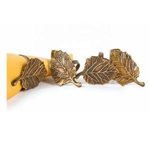 Servilletero de Hoja de Oro de Alta Calidad, en Existencia, para Decoración de Mesa de Comedor en Bodas, Cumpleaños y Fiestas - Product Image 1