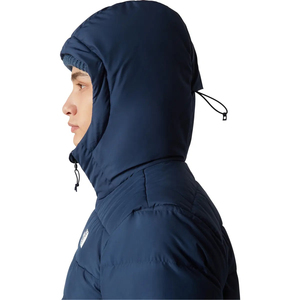 Veste matelassée à capuche pour homme, chaude et légère, isolée thermiquement, zippée, décontractée, pour l'extérieur, bleu marine - Product Image 6