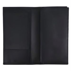 Portefeuille de voyage en cuir véritable ultra-fin avec porte-cartes multicouche, cadre photo en maille transparente et compartiment haute pour billets, idéal pour hommes d'affaires - Product Image 3