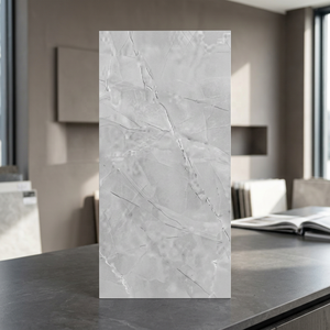 Jordan Gris 60x120 Carrelage intérieur en céramique brillante pour appartement Carrelages muraux en marbre porcelaine polie émaillée - Product Image 3