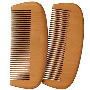 Peine de Madera Natural para el Cabello, Peine de Madera Hecho a Mano con Dientes Anchos para Hombres, Mujeres y Uso en Salones - Product Image 6