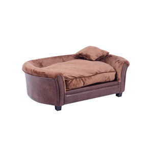 Coussin moelleux pour chien et chat d'intérieur - Confortable, durable, base antidérapante, tissu respirant, housse amovible, lit pour chien et chat - Product Image 3