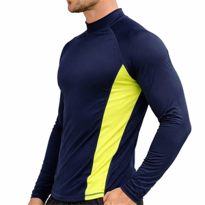 T-shirt de sport à manches longues pour homme, compression, protection UV, séchage rapide, vente en gros - Product Image 5