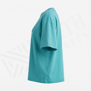 Camiseta Oversize para Mujer al por Mayor, OEM, de Algodón, a la Moda, con Logotipo Personalizado, para Verano, de Alta Calidad, Sostenible y Moderna - Product Image 3