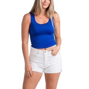 Débardeur de sport pour femme en toile 100 % polyester respirant et écologique, séchage rapide, sans manches, personnalisable pour la gym et le fitness - Product Image 1