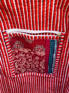 Sac fourre-tout matelassé léger de style bohème, couleur unie, grande capacité, en coton, pour femme, idéal pour les voyages toutes saisons - Product Image 2