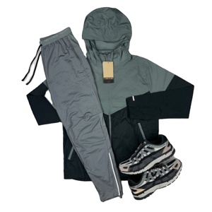 Chaqueta Acolchada Transpirable con Capucha 100% Algodón para Hombre, Diseño Personalizado 2026, Traje Deportivo Impermeable de Dos Piezas con Logotipo Frontal - Product Image 3