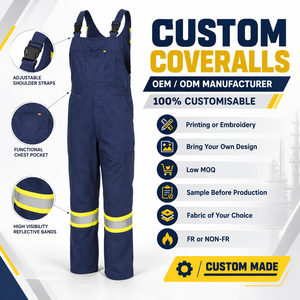 Overoles de Alta Visibilidad Personalizados, Pantalones de Trabajo de Seguridad Reflectantes, Uniformes Industriales al por Mayor OEM ODM, Fabricante con MOQ Bajo - Product Image 6
