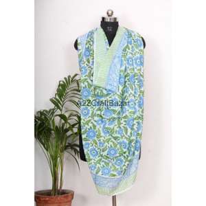 Wholesale 100% Cotton Digital Print Argyle & <b>Floral</b> <b>Scarf</b> for Women-Soft Breathable Skin-Friendly Daily Wear - Product Image 6