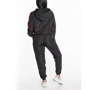 Women Tracksuit Set Color Blocking Windbreaker Jacket And <b>Pants</b> Sporty Full Sleeve Breathable Autumn Wear - Product Image 4