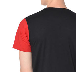 T-shirt uni essentiel pour homme en mélange de coton durable, idéal pour un style de vie actif et les tenues décontractées quotidiennes, coupe classique, écologique et à séchage rapide - Product Image 5