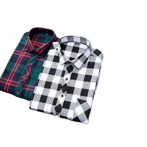 Chemise en flanelle à carreaux pour homme, manches longues, boutonnée, décontractée, 100% coton, respirante, grande taille, pour le printemps et l'automne - Product Image 2