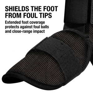 Protège-tibias de baseball en gros pour jeunes avec sangle réglable, personnalisable, fournisseur d'équipement sportif - Product Image 4