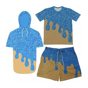 Vente en gros de sweat-shirts à manches courtes de baseball américain, tendance, imprimés par sublimation, en polyester, décontractés pour les jeunes, sweat-shirts de sport à manches courtes - Product Image 2