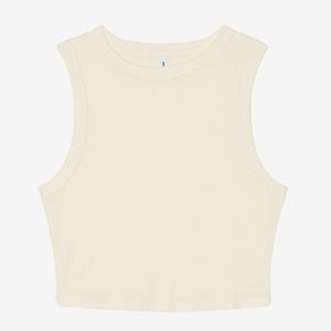 Custom Womens Crop Tank <b>Top</b> Sleeveless Gym Fitness Workout Yoga High Neck Breathable Activewear Custom OEM Wholesale - Product Image 4