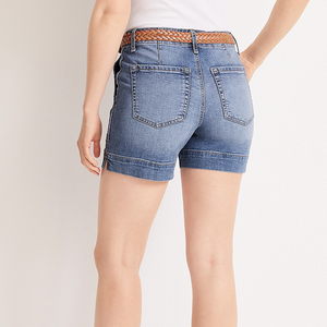 Shorts de Algodón para Mujer, Lavado a la Piedra, Premium, Personalizados, Casuales, Moda Urbana de Verano, Proveedor OEM ODM - Product Image 4