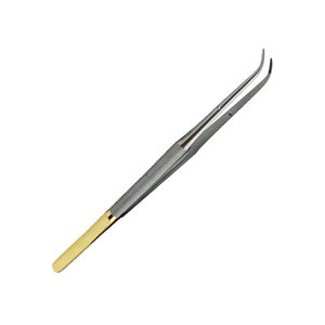 Pinzas Quirúrgicas de Tungsteno Curvas de 1.2 mm, Estilo Gerald, de Acero Inoxidable, para Uso Veterinario y Quirúrgico - Product Image 2