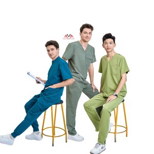 Buen Precio, Uniforme Médico de PE/Rayón, Marca Privada, Conjunto de Uniforme Moderno para Enfermeras con Diseño Estampado, Bata de Laboratorio para Doctores, Uniforme de Fábrica FMF - Product Image 4