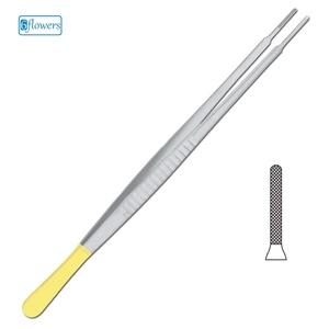 Pinces chirurgicales à aiguille pelvienne T.C Evans 6flowers avec manche jaune pour opération médicale, certifiées CE Classe I, manuelles - Product Image 1