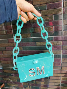 Luxury Design Resin Women's Clutch for Wedding and Party Available at Wholesale Price From India BY MULTI CRAFT - Product Image 5