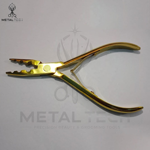 Hair Extension Pliers Metal Flat Teeth <b>Clamp</b> Tool for Install and Remove Keratin Extensions Professional Salon Uses Tools - Product Image 2