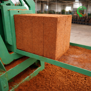 Bloques de Fibra de Coco (Cocopeat) de 5 kg con Descuento, Bajo EC, Coir Pith Amortiguado, Alta Expansión 70-100L, Oferta a Granel, Proveedor Mayorista India - Product Image 2