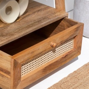 Modern <b>Wooden</b> Ladder Shelf 6 Tier Freestanding <b>Bookcase</b> Storage Rack for Living Room Home Office - Product Image 6