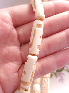 Cuentas de Hueso Natural Blanco de 1 Pulgada Hechas a Medida (Forma Redonda) FAIZA CRAFT FC-8735 para Diseñadores de Joyería y Tiendas de Abalorios - Product Image 5