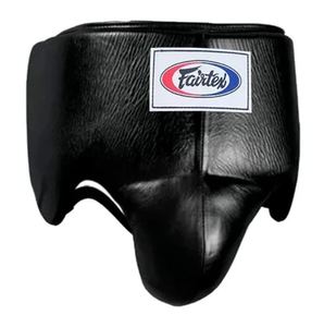 อุปกรณ์ป้องกันอวัยวะเพศชาย Fairtex Boxing Groin Guard หนังแท้คุณภาพพรีเมียม สำหรับผู้ชาย แบบผูกเชือก ยืดหยุ่นได้ สำหรับชกมวย มวยไทย MMA ฝึกซ้อม - Product Image 1