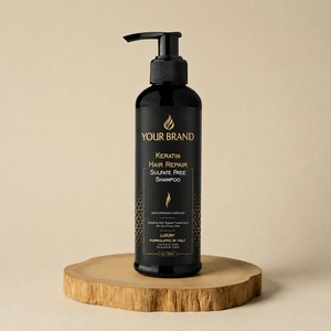 Shampoo réparateur doux sans sulfate, marque privée OEM, pour des cheveux lisses, sains et sans produits chimiques - Product Image 1