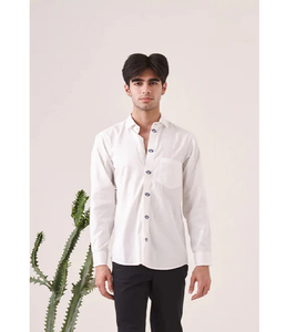 Chemise Homme Manches Longues Broderie Motif Décontracté Coupe Slim Boutonnée Twill Cargo Vente en Gros Usine Été - Product Image 1