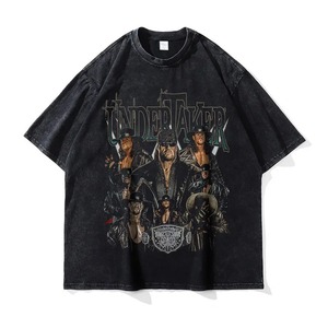 T-shirt Homme Oversize à Épaules Tombantes, Coupe Boxy, Respirant, Manches Courtes, en Coton, Décontracté, avec Broderie Graphique - Product Image 6