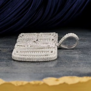 Luxury Moissanite Letter Name <b>Pendant</b> 925 <b>Silver</b> Rhodium Plated Iced Out Hip Hop Themed Charms Everyday <b>Initial</b> Letter <b>Pendant</b> - Product Image 3