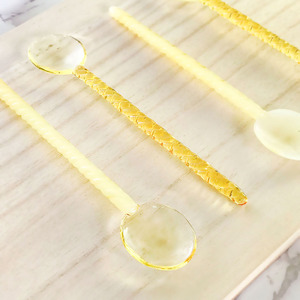 Cuchara para Postre y Café, Diseño Bonito, Cuchara de Vidrio de Borosilicato para Bodas, Hogar Moderno - Product Image 3