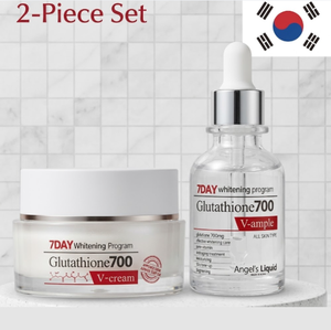 เซ็ตครีมแอมพูลแกลูต้าไธโอน 700V ของแองเจิล ช่วยปรับสีผิวให้กระจ่างใส ไนอะซินาไมด์ ลดเลือนริ้วรอย ผลิตภัณฑ์บำรุงผิวหน้าสไตล์เกาหลี - Product Image 1