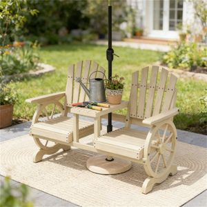 Set da Giardino Elegante con Divano Doppio e Sedia da Cortile per Intrattenimento all'Aperto - Product Image 1