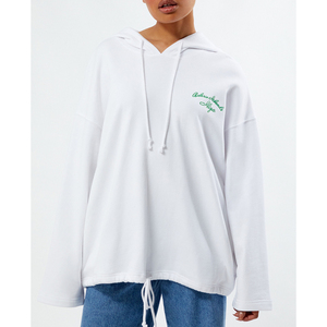 Sweat-shirt à capuche imprimé pour femme, doux et chaud, coupe oversize, style streetwear, personnalisable - Product Image 3