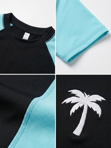 Custom <b>Women's</b> Adult Quick Dry Rash Guard Short Sleeve UPF 50+ <b>Swim</b> <b>Shirt</b> Breathable Surfing Water Sports Athletic Training - Product Image 4