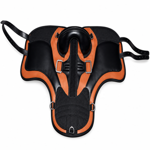 Silla de Montar de Cuero Premium Ergonómica para Caballo, Ajuste Cómodo, Negra y Marrón, para Equitación de Resistencia ERHLS-0012 - Product Image 5