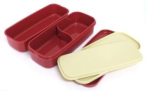 PW-28C Tsukihana 2-Tiered Lunch Box with Drawstring Lunch Bag, Cute Compact Japanese Style Container for Food for Everyday Use - Product Image 4