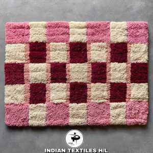 Softer Multicolor Luxury Wholesale Custom Bath Mat Quick Dry Designer Bath Rugs Cotton with Machine Made Technics for Bathrooms - Product Image 1