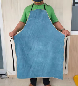 Delantal de Soldadura con Aislamiento Térmico, Delantales de Cuero Vacuno Resistentes al Fuego, Ropa de Seguridad para Soldadores, Precio al por Mayor - Product Image 3