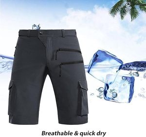 Shorts de cyclisme VTT résistants à l'eau pour hommes avec logo personnalisé, pantalons de trail tout-terrain, vêtements de motocross et de dirt bike, usine OEM - Product Image 6